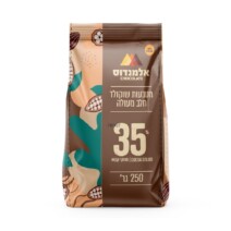 מטבעות שוקולד חלב 35% - 250 גרם אלמנדוס