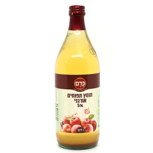 חומץ תפוחים אורגני לא מסונן 1 ליטר - הכרם