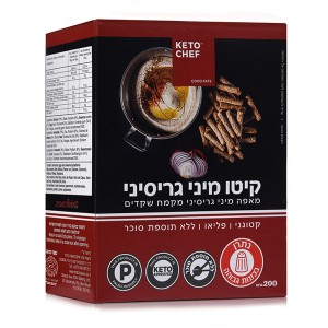 קיטו מיני גריסיני - מקמח שקדים