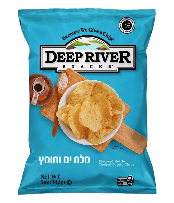 חטיף צ'יפס בתוספת מלח ים וחומץ- DEEP RIVER
