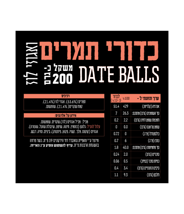 כדורי תמרים ואגוזי לוז-טאוברד – תמונה 2