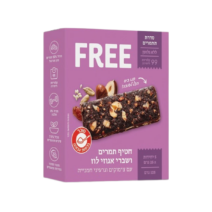 חטיף תמרים ושברי אגוזי לוז עם צימוקים וגרעיני חמניה Free